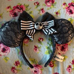 Disney Black Lace Mouse Ears Headband